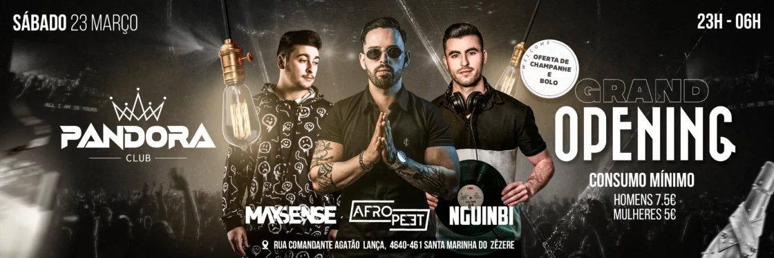 Cartaz Inauguração – Pandora Club